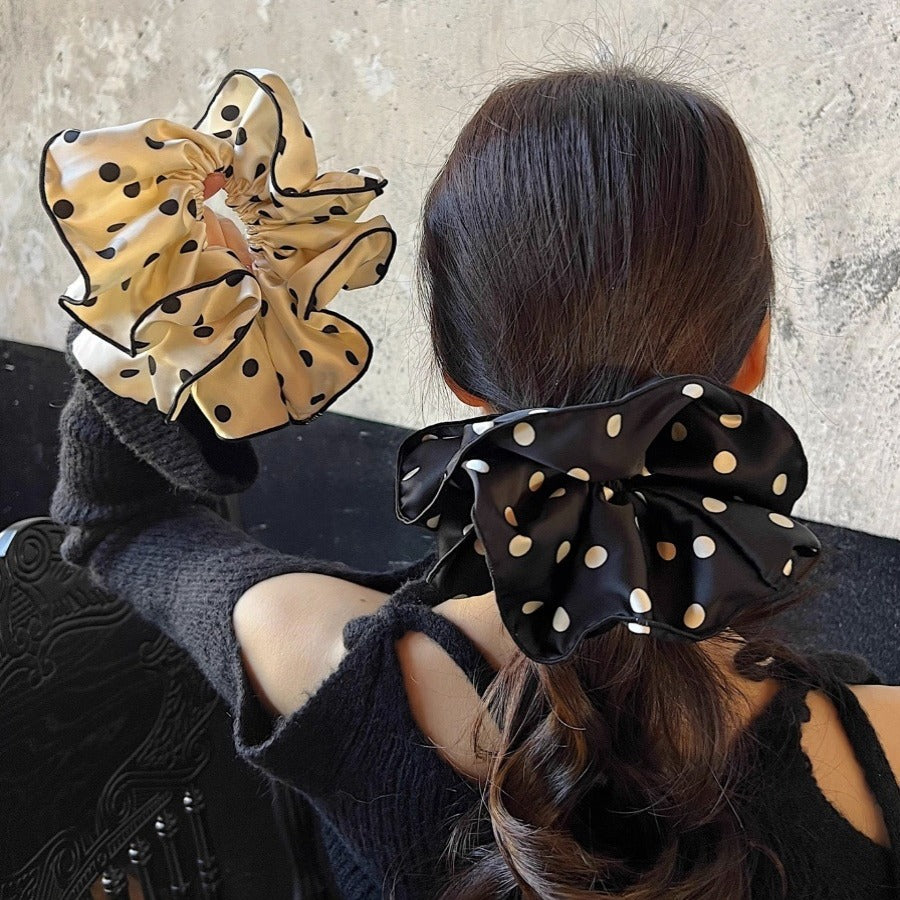 Tengzhuo Polka Dot Fabric Hair Scrunchie