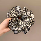 Tengzhuo Striped Fabric Hair Scrunchie