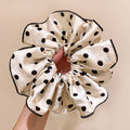 Tengzhuo Polka Dot Fabric Hair Scrunchie