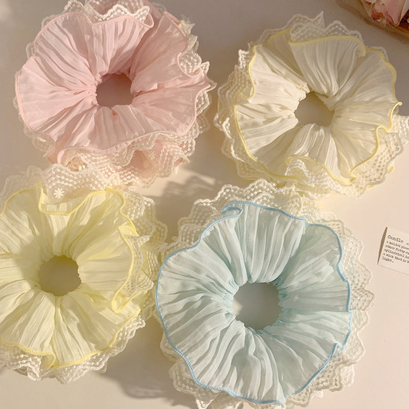 Tengzhuo Star Pattern Fabric Hair Scrunchie
