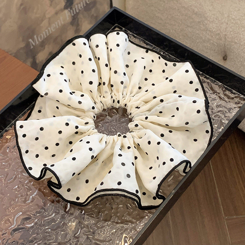 Tengzhuo Polka Dot Hair Scrunchie